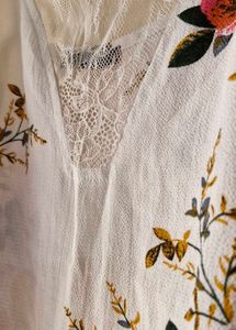 Shein White Strappy Top With Lace