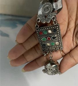 Silver Earrings Jhumka