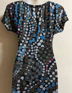 Pintrest Floral Print Wrap Dress