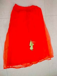 Girls Crop Top And Skirt Set