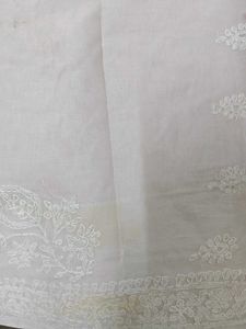 Lucknow Chikankari Handwork Saree – Baby Pink