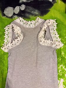 Handmade Lace Trim Tank Top