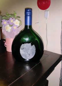 Decorative Green Glass Bottle 🍾🍾