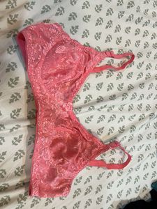 Pink Lace Bra