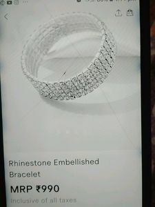 Rhinestone Embellished Bracelet