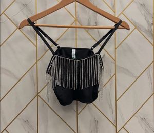 Newme Rhinestone Crop Top