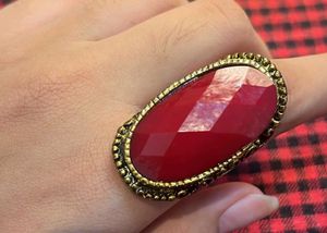 Golden &amp; Red Bangles &amp; Ring Set