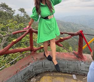 Green Shirt Dress