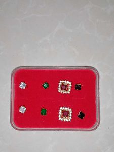 EMERALD LOOK 4 set studs