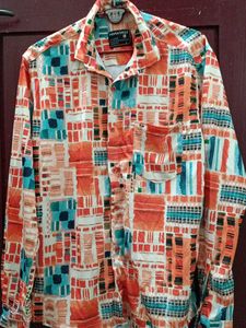 Indian Eagle Abstract Print Button-Down