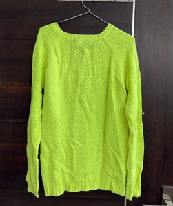 Neon Green Knit Sweater