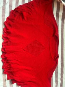 Red Colour Crop Top
