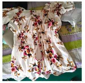 Fabrang White Floral Jumpsuit