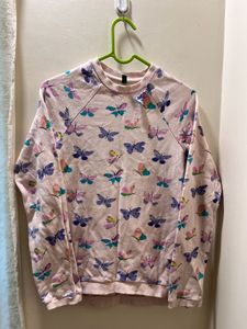 Butterfly Print Sweatshirt
