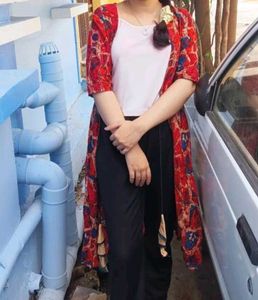 Shrug And Kurti A line Combo