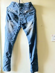 Distressed High-Waisted Jeans