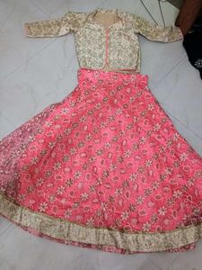 Pink Lehenga with Jacket