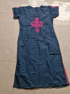 High Quality Denim Women&#39;s Kurta