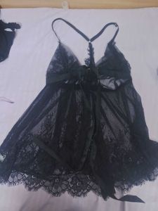 Black Sheer Lingerie Set (SAVANA)