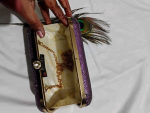 Sparkly Purple Clutch