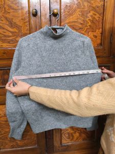 Gray Turtleneck Sweater