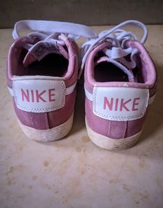 Pink Suede Nike Blazer Low