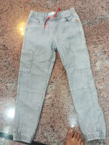 Grey Kids' Cargo Pants