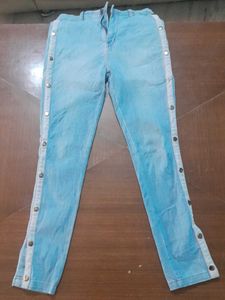 Button Bell Bottom Jeans Original Denim Crafters