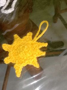 Crochet Sun Ornament