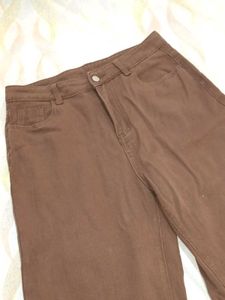 Brown Wide Leg Jeans
