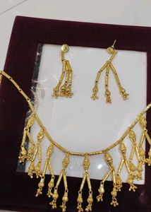 Gold-Tone Necklace &amp; Earring Set