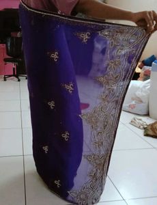 Trendy Solid Beautiful Saree
