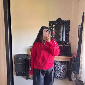 Red Sporty Sweatshirt