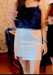 Women White Stylish Skirt