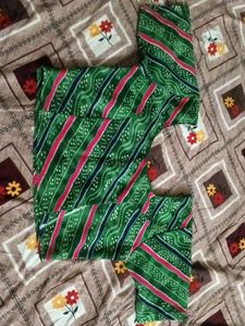 Green Dress Material
