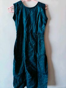 Denim Sleeveless Kurti