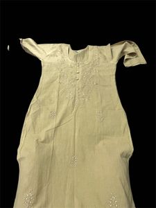 Elegant Embroidered Kurta with plazo