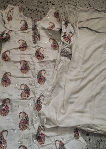 Cotton Top Nd Shiffon Dupatta No Bottom