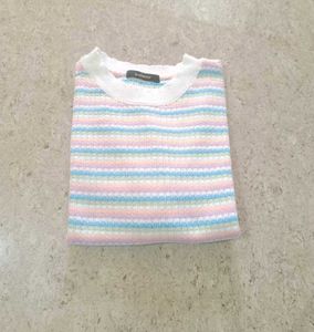 showoff horizontal stripped top