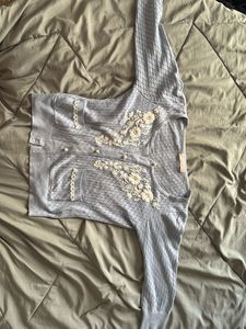 Vintage Floral Embroidered Cardigan