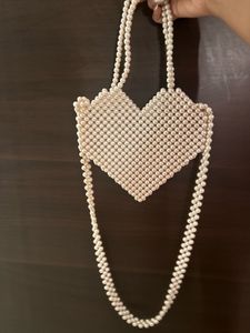 Elegant Pearl Beaded Handbag