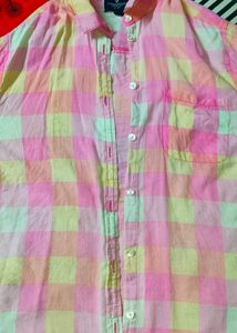 Women Check Shirt Light Colour