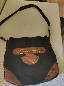 Vintage Suede Shoulder Bag