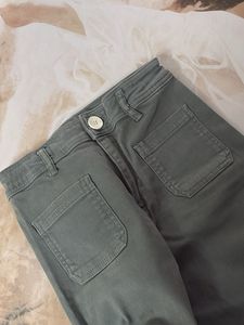 Zara Wide Leg Denim Pants