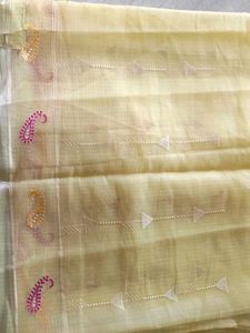 Lemon Yellow Saree