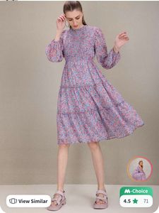 A floral printed dress
