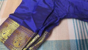 Violet Pattu Saree With Blouse