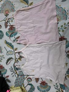 Two Printed Cream Colour Inners For 4-5 Years Girl