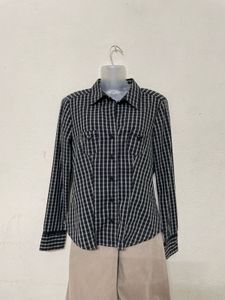 Y2k Vintage Pintresty Black Fitted Shirt