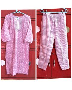 Pink Kurta Set Size 42 inches